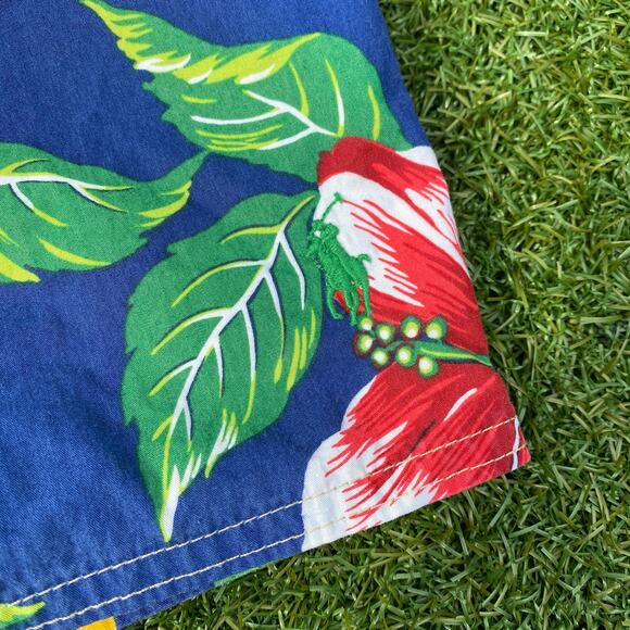 Polo Ralph Lauren Men's Blue Floral Swim Trunks 32 - Picture 2 of 4